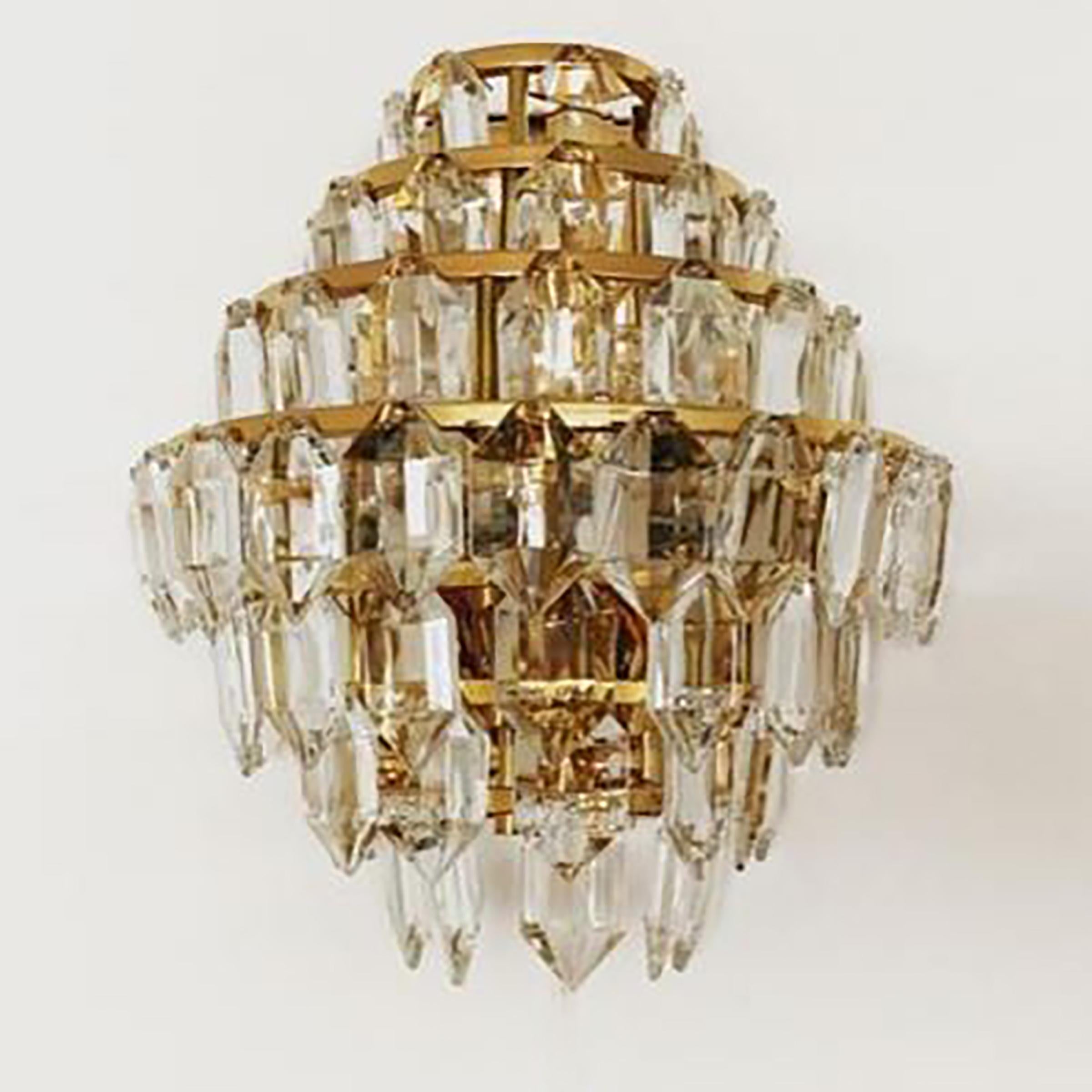 Set di lampadari e 2 applique di Bakalowits & Sohne, anni '60 in vendita 4