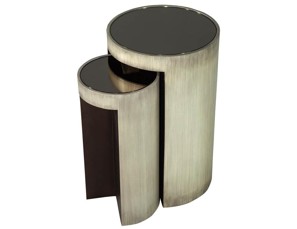 American Set of Baker Maguire Moon Modern Accent Tables