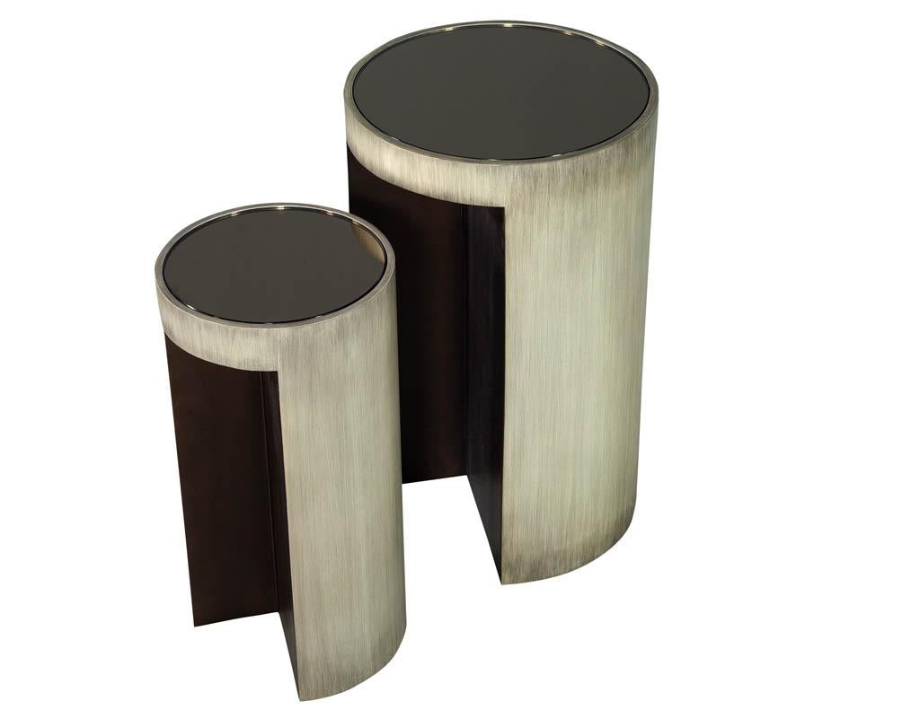 Contemporary Set of Baker Maguire Moon Modern Accent Tables
