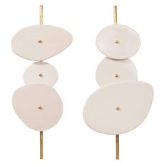 Set of Bamboo Wall Sconce by Elsa Foulon
