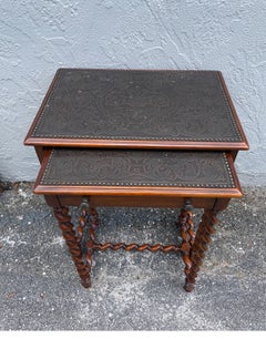 Barley Twist Stacking Tables by Theodore Alexander, 20th Century