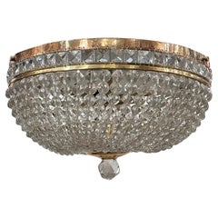 Set of Beaded Crystal Light Fixtures, Sold Individually