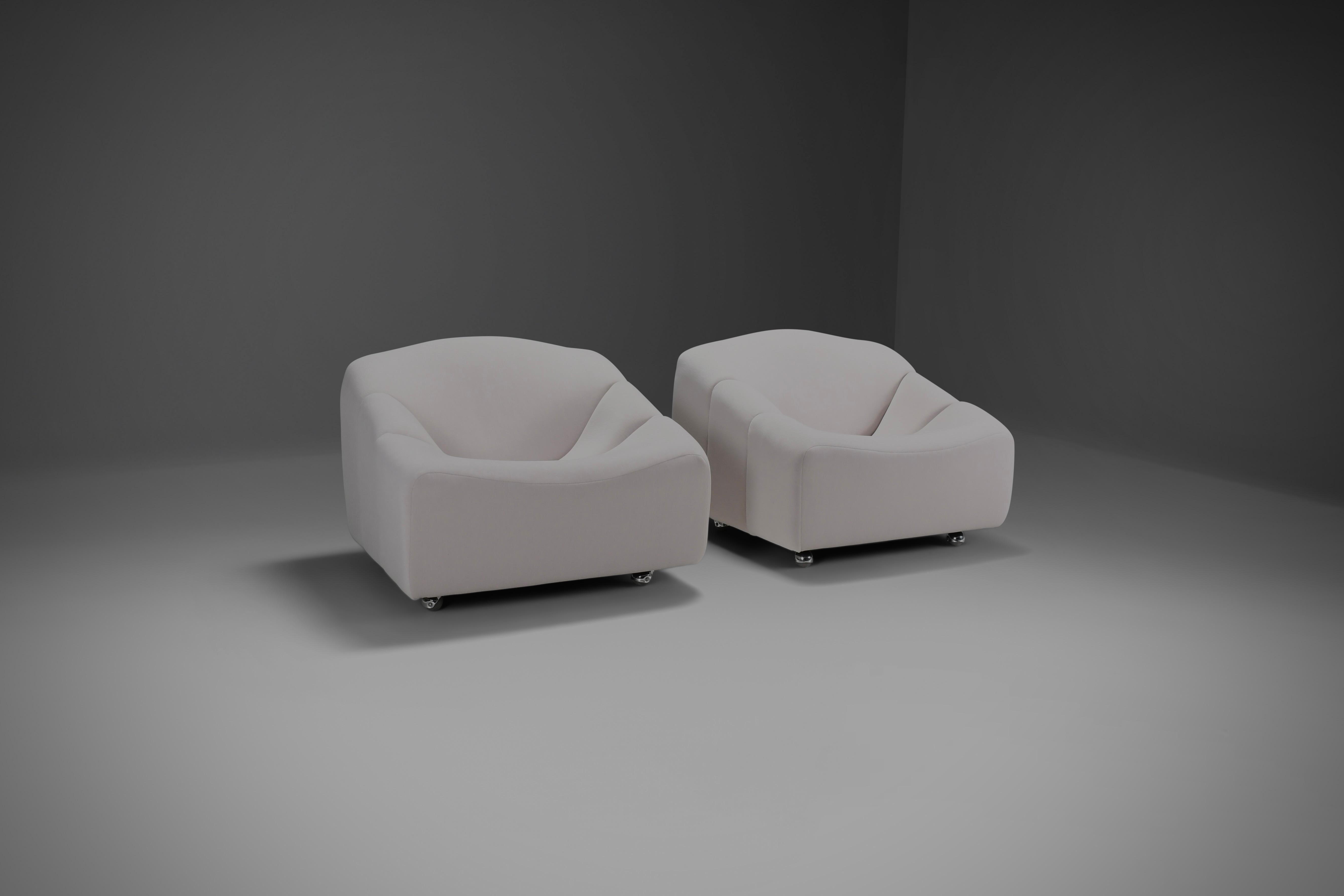 Mid-Century Modern Set of beautiful ABCD chairs by Pierre Paulin for Artifort, Netherlands 1968 For Sale