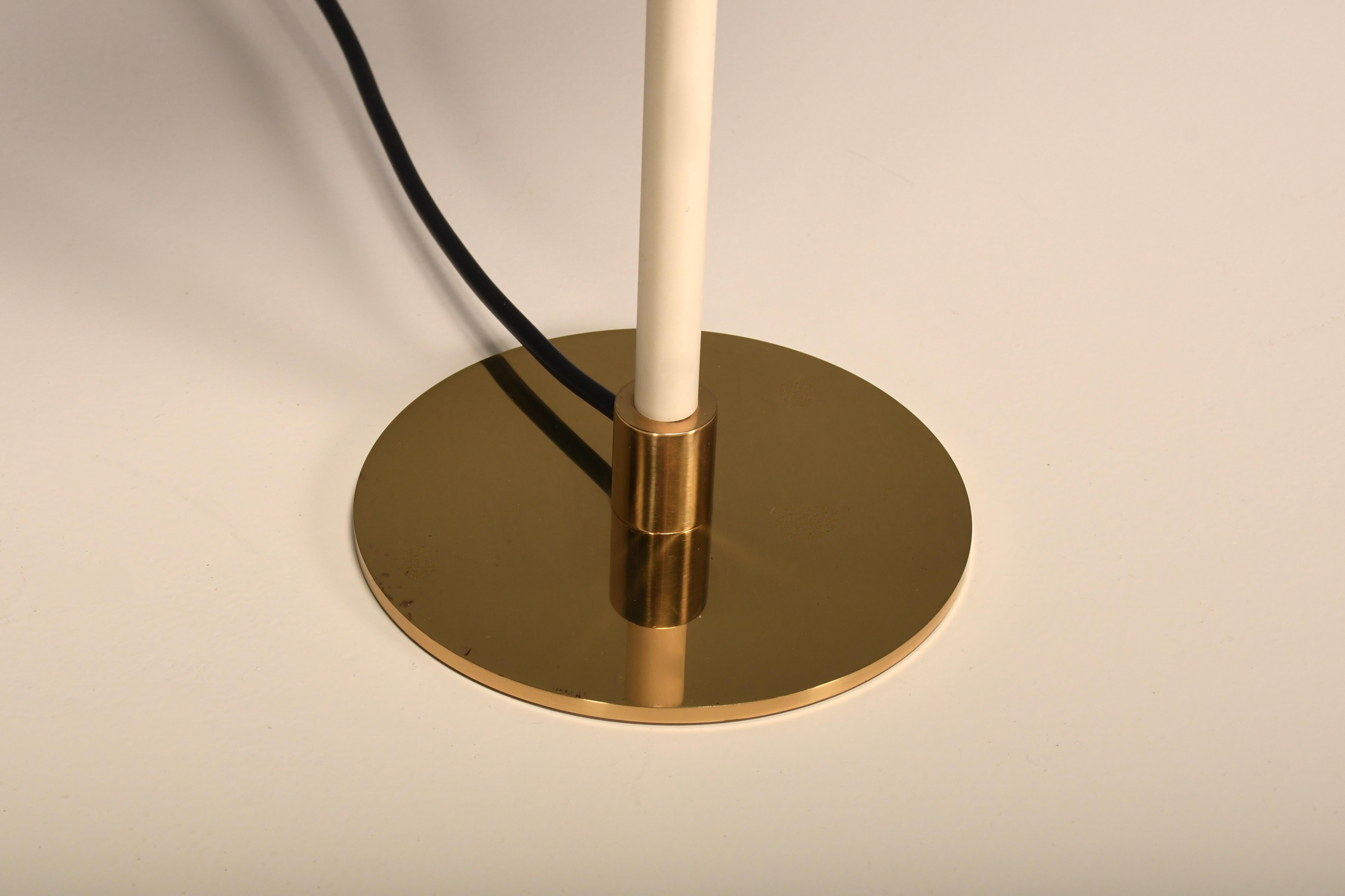 Metal Set of Beautiful Brass Table Lamps by Mathias Thörner