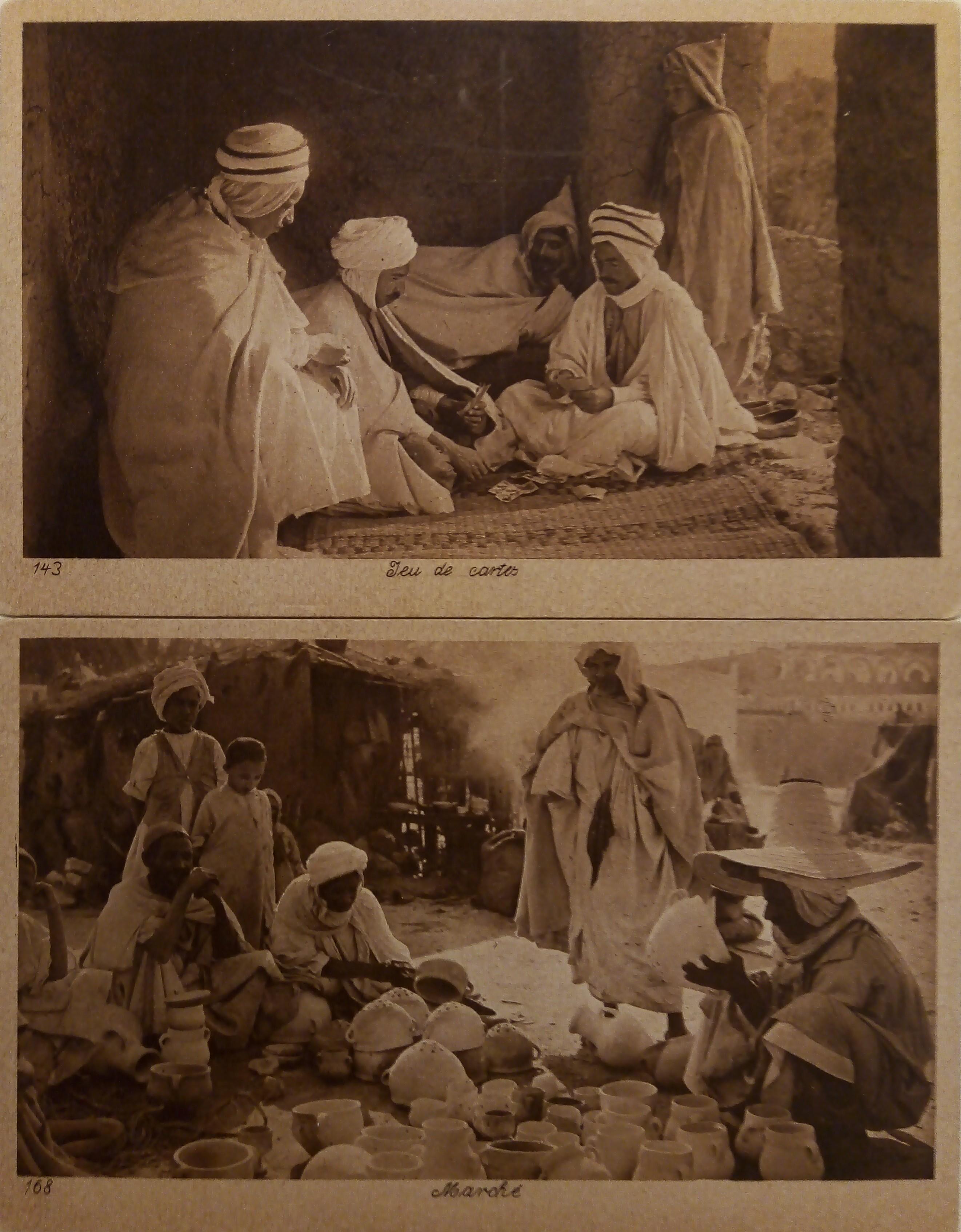Set of Beautiful Litographic Postcards from North Africa by Lehnert & Landrock In Good Condition For Sale In Mexico, DF