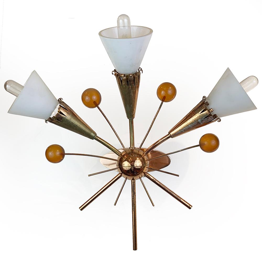 Conjunto de hermosas lámparas de estilo Stilnovo moderno de mediados de siglo, hacia 1960 en venta 2