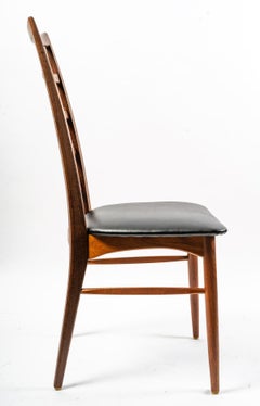 Set of Beautiful Side Chairs Model "Lis" in Danish Teak