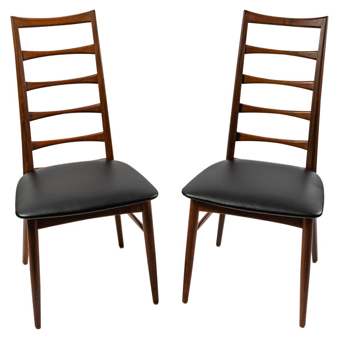 Set of Four Danish Teak Chairs For Sale at 1stDibs