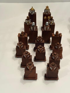 Set di pezzi di scacchi artigianali di ottima fattura