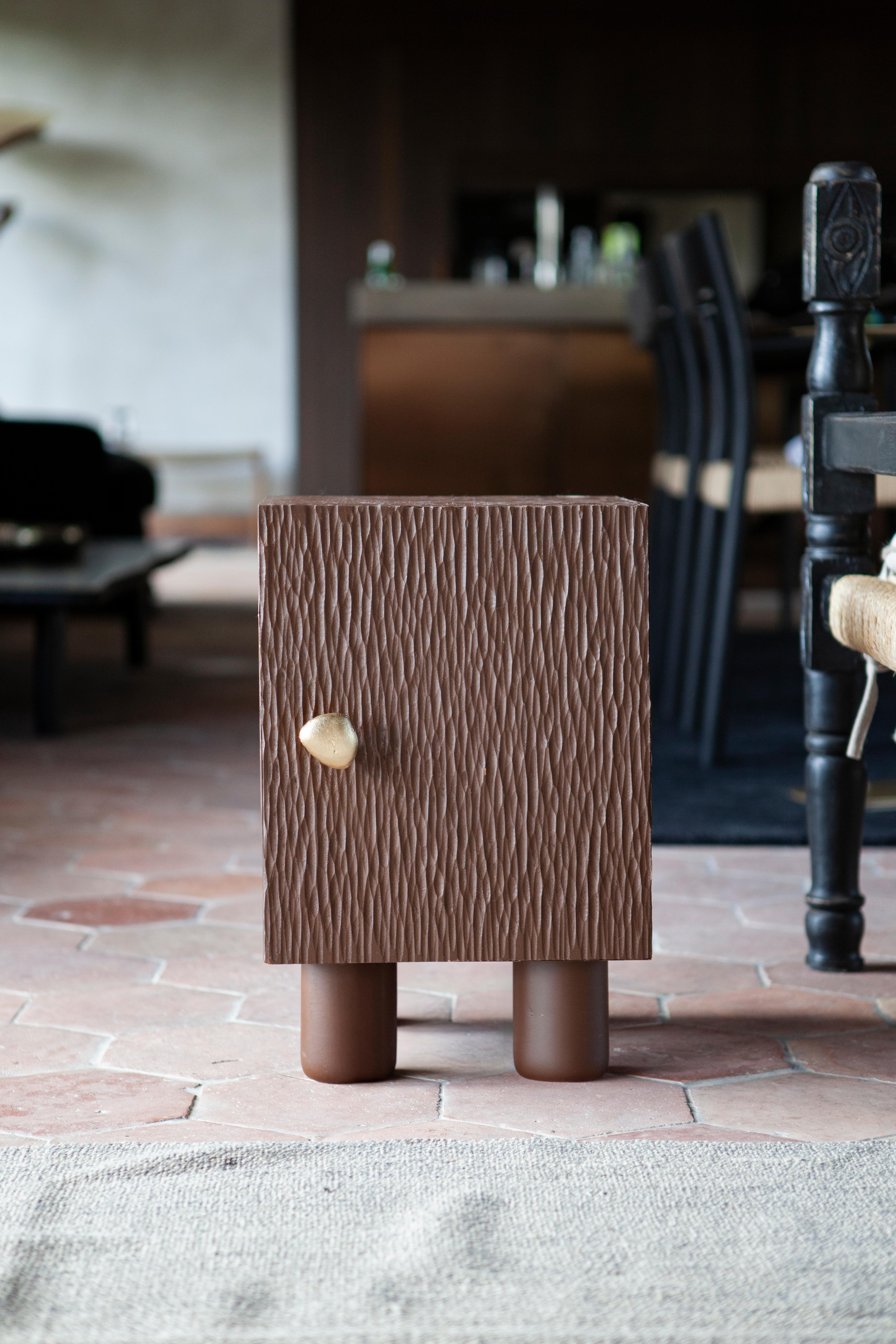 UNISM -  Ensemble de chevets - Frêne teinté Brown en vente 7