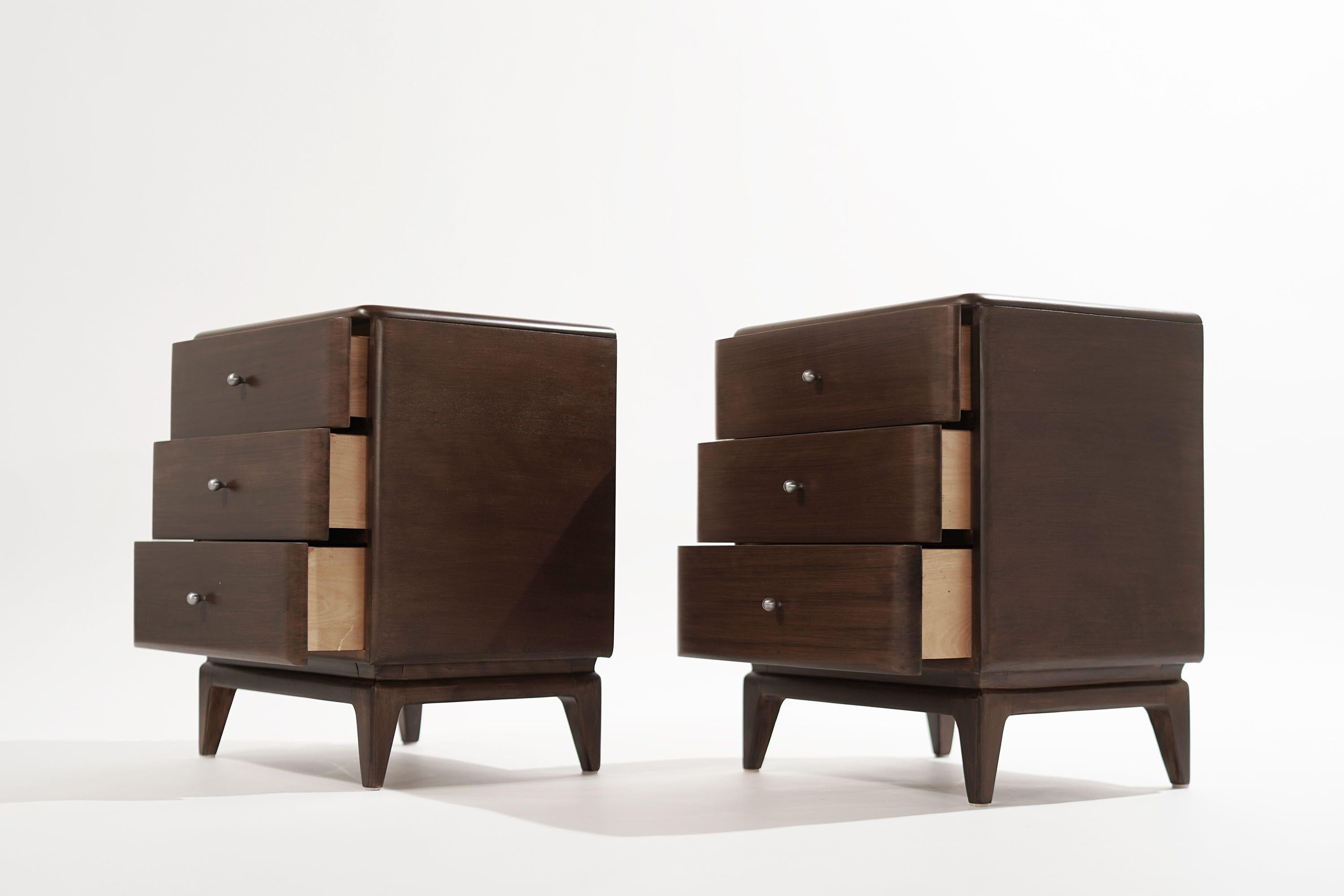American Set of Bedside Tables by Heywood Wakefield, 1950s