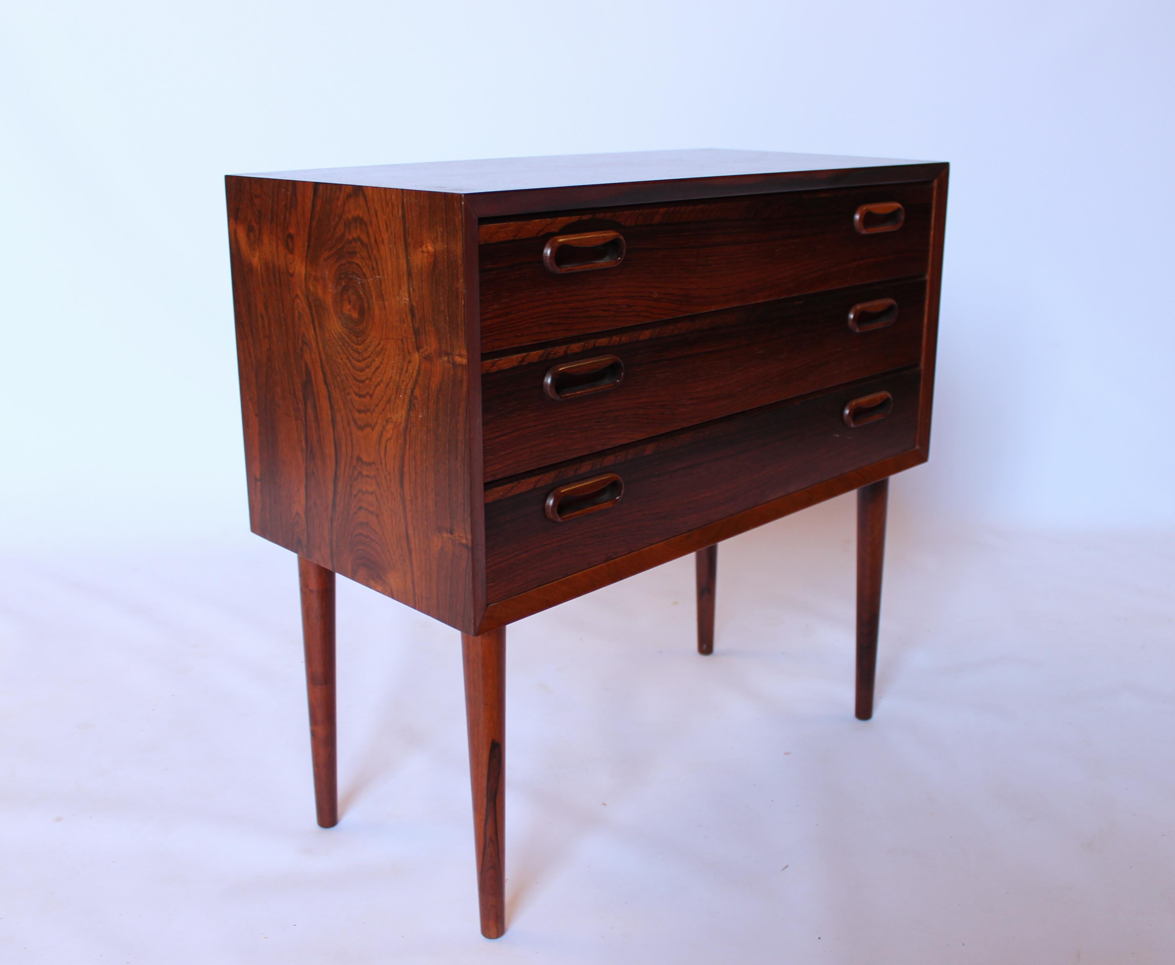 Set of Bedside Tables or Chests in Rosewood of Danish Design from the 1960s In Good Condition In Lejre, DK