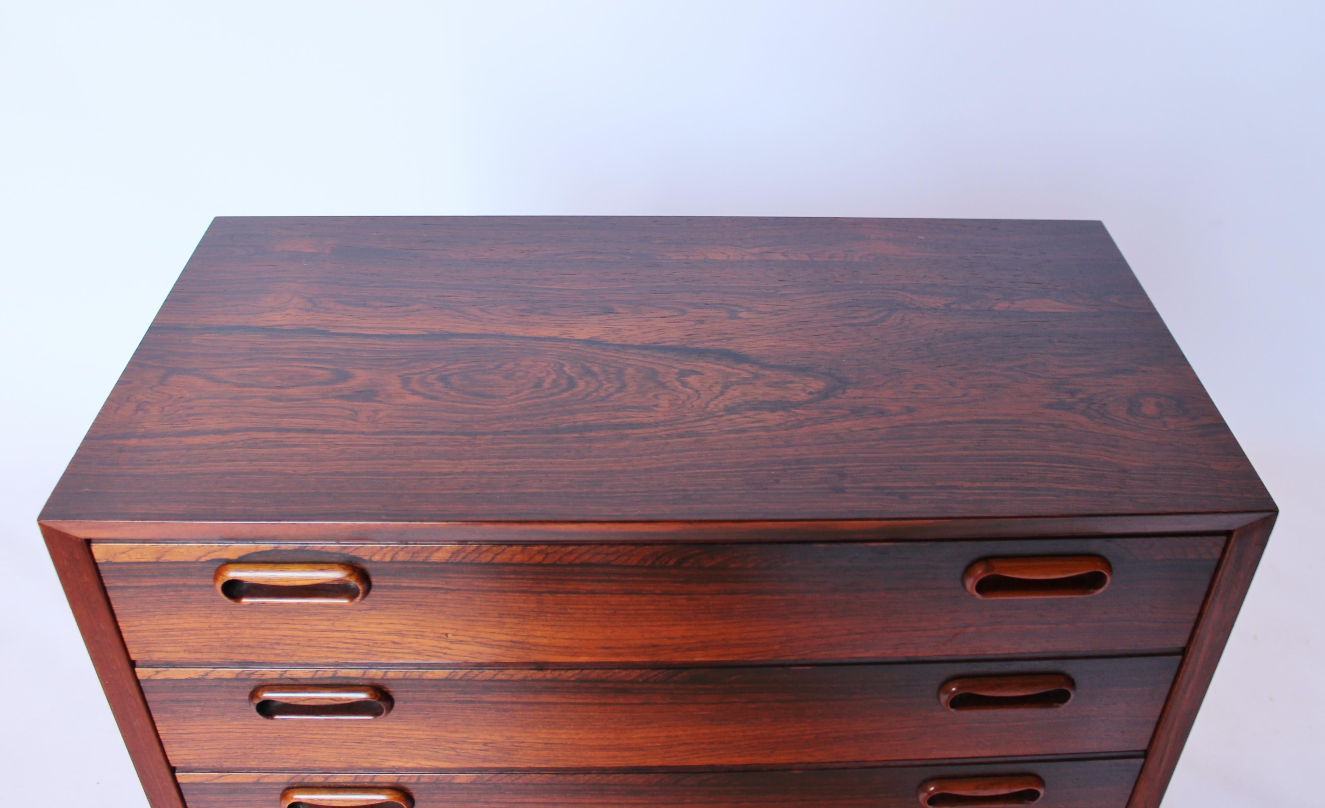 Set of Bedside Tables or Chests in Rosewood of Danish Design from the 1960s 1
