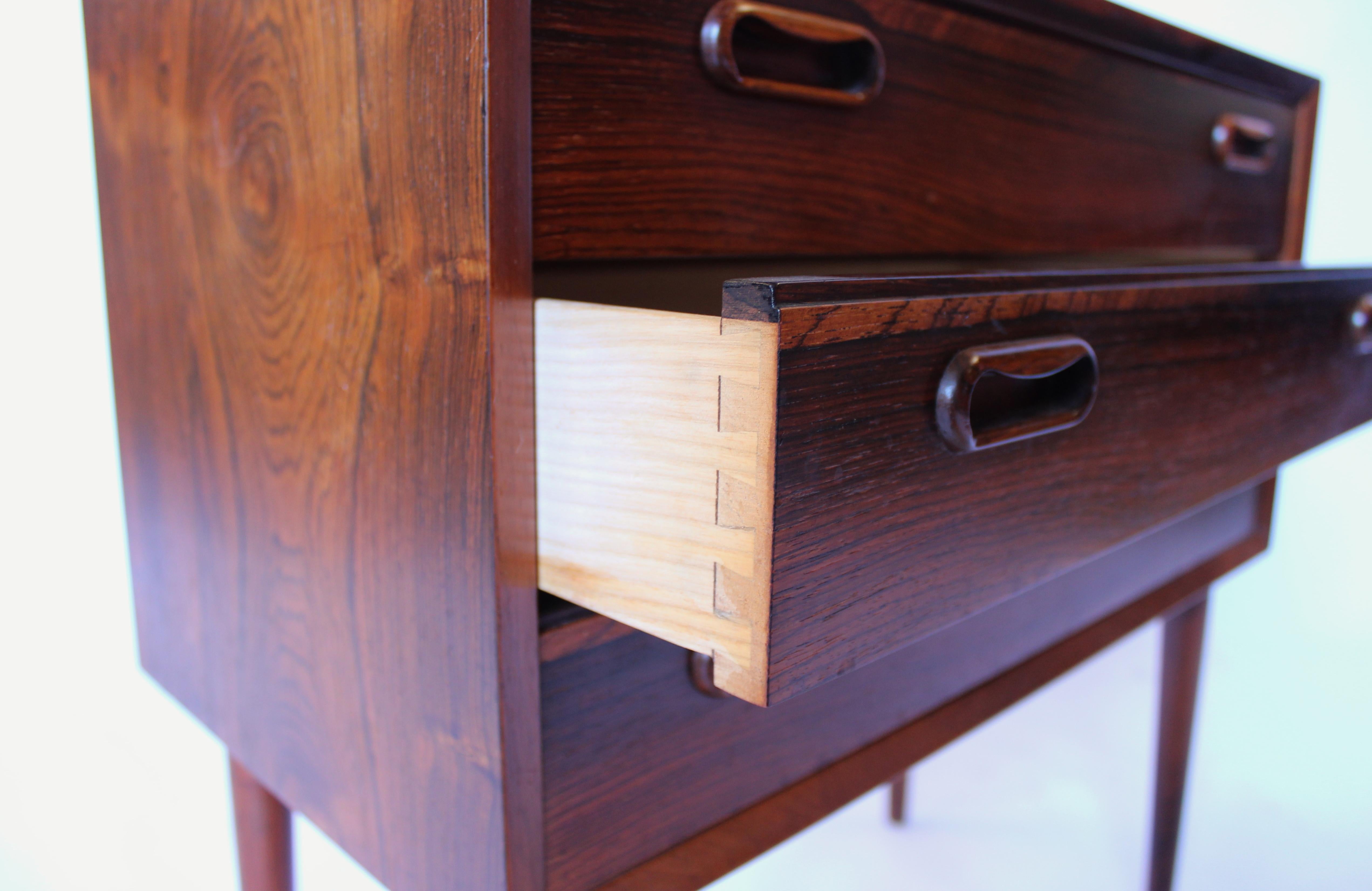 Set of Bedside Tables or Chests in Rosewood of Danish Design from the 1960s 2