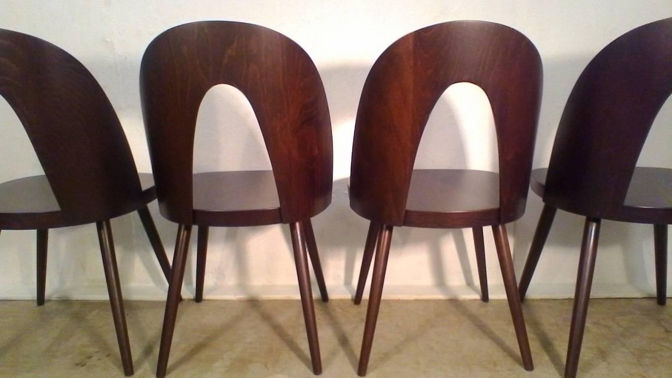 Set of Beechwood Chairs, Design Antonín Šuman, 1960s 1