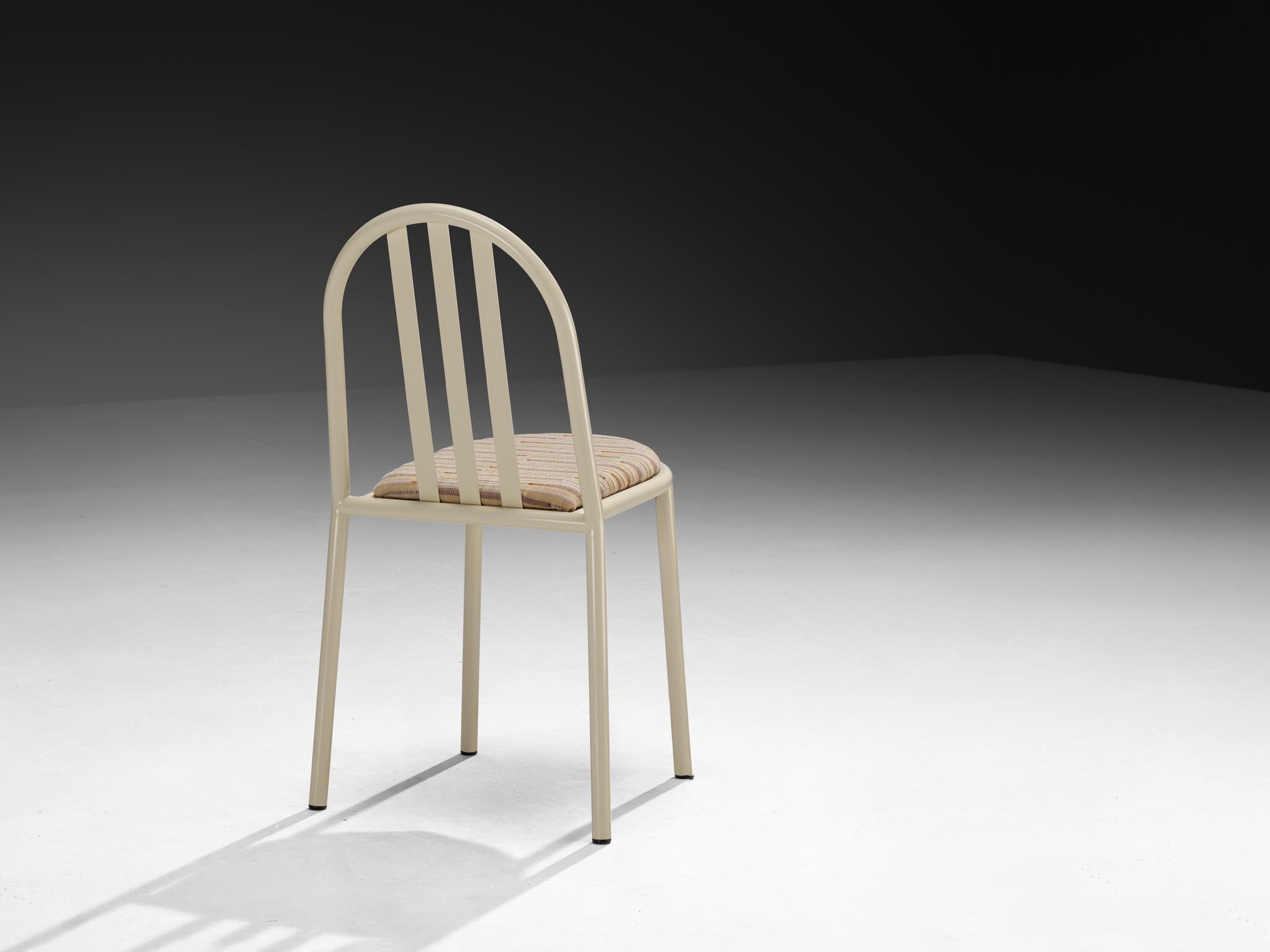 Set of Beige Tubular Steel Chairs by Robert Mallet-Stevens For Sale 5