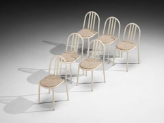 Ensemble de chaises en acier tubulaire beige de Robert Mallet-Stevens