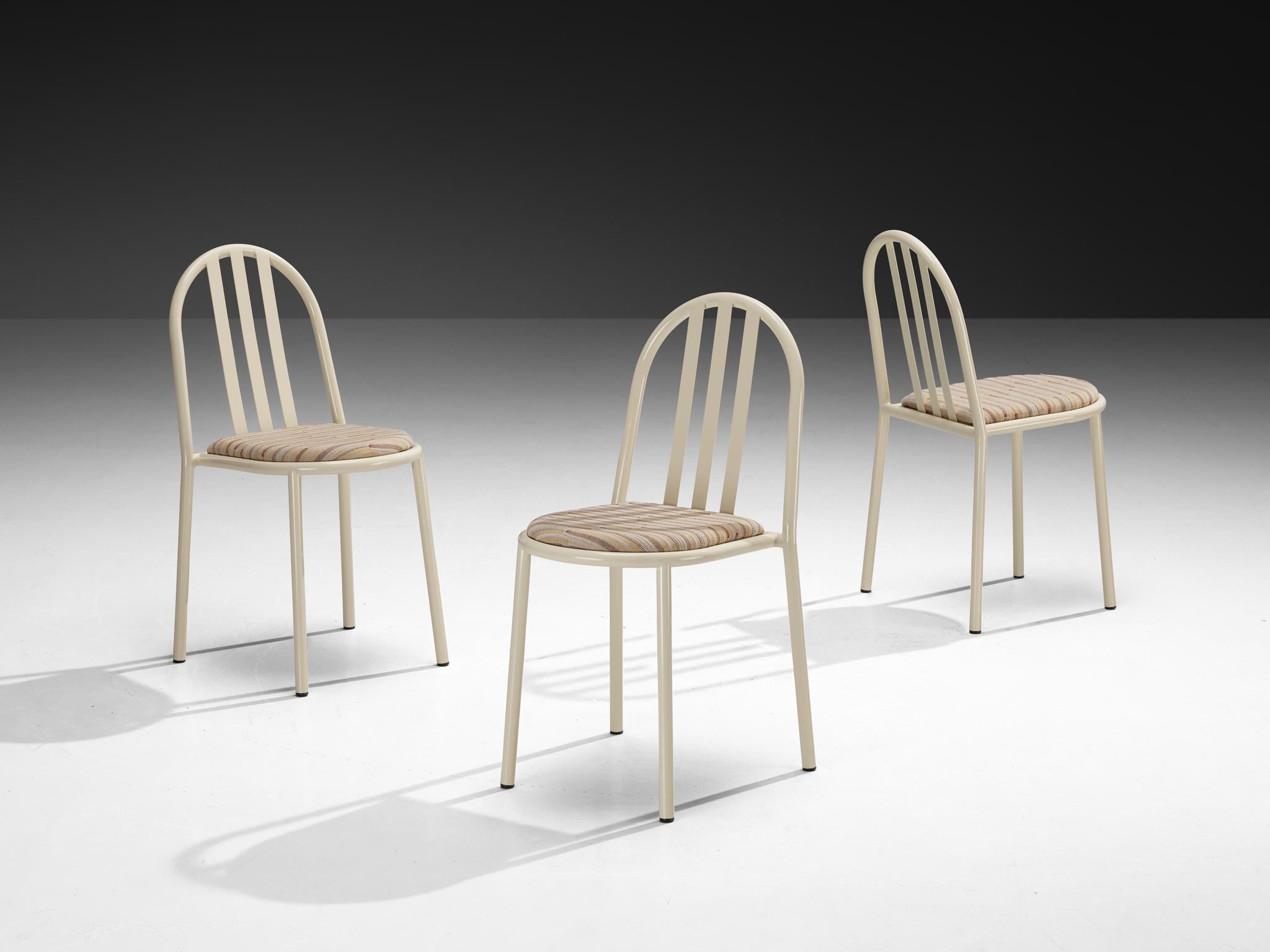 Early 20th Century Set of Beige Tubular Steel Chairs by Robert Mallet-Stevens For Sale
