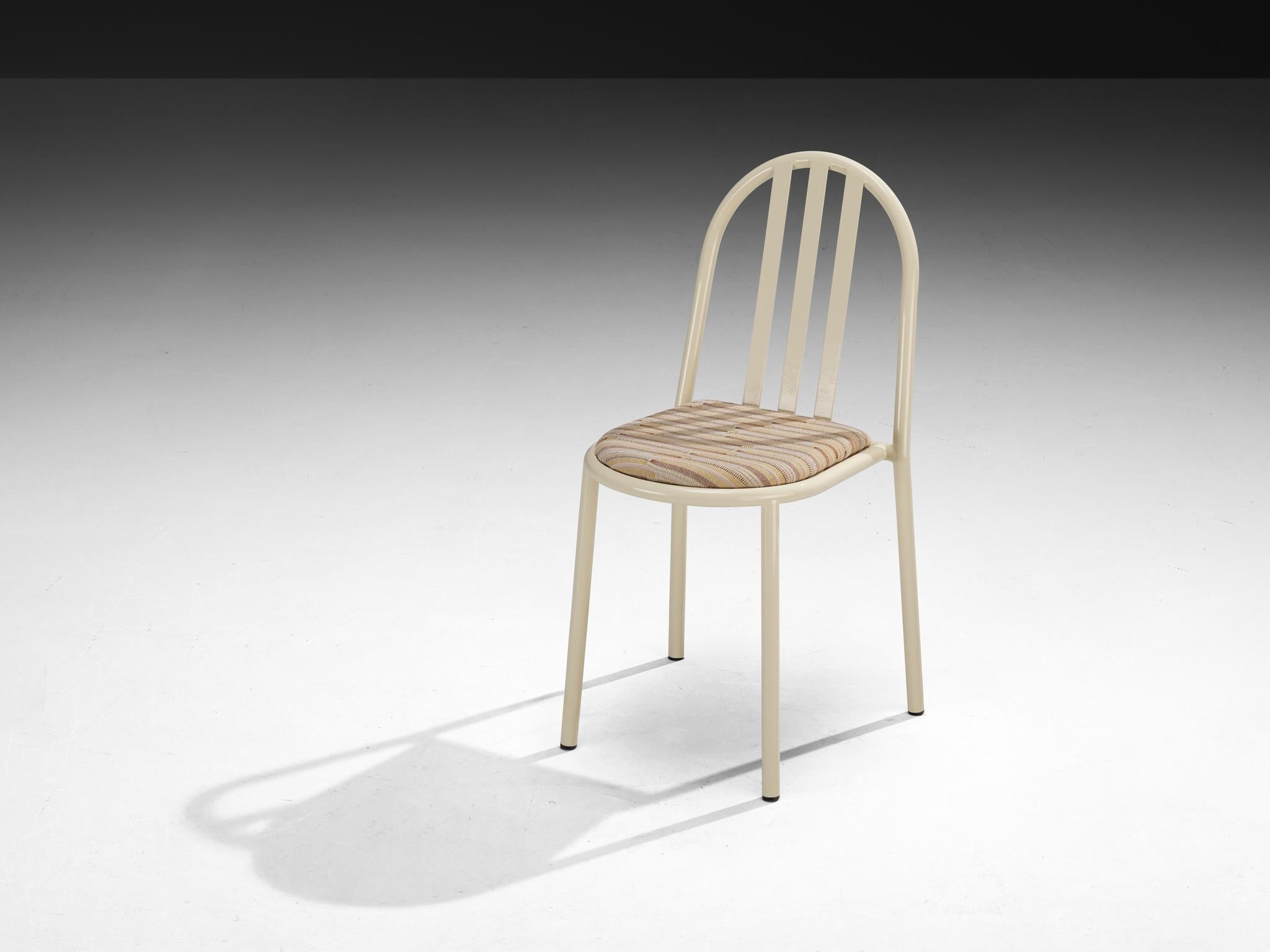Set of Beige Tubular Steel Chairs by Robert Mallet-Stevens For Sale 2