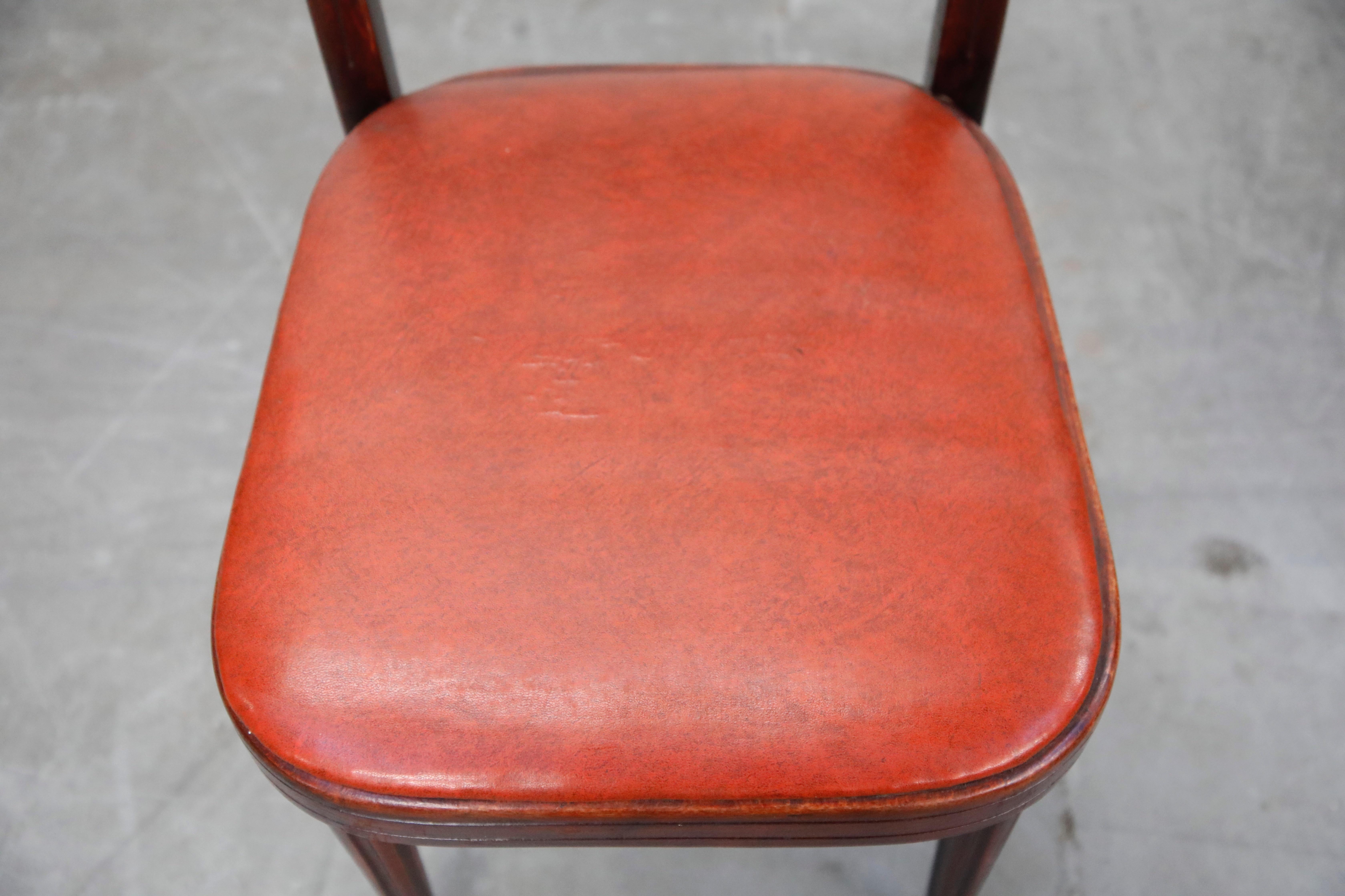 Bentwood Dining Chair by Josef Hoffmann for Thonet, circa 1920s, Signed 3