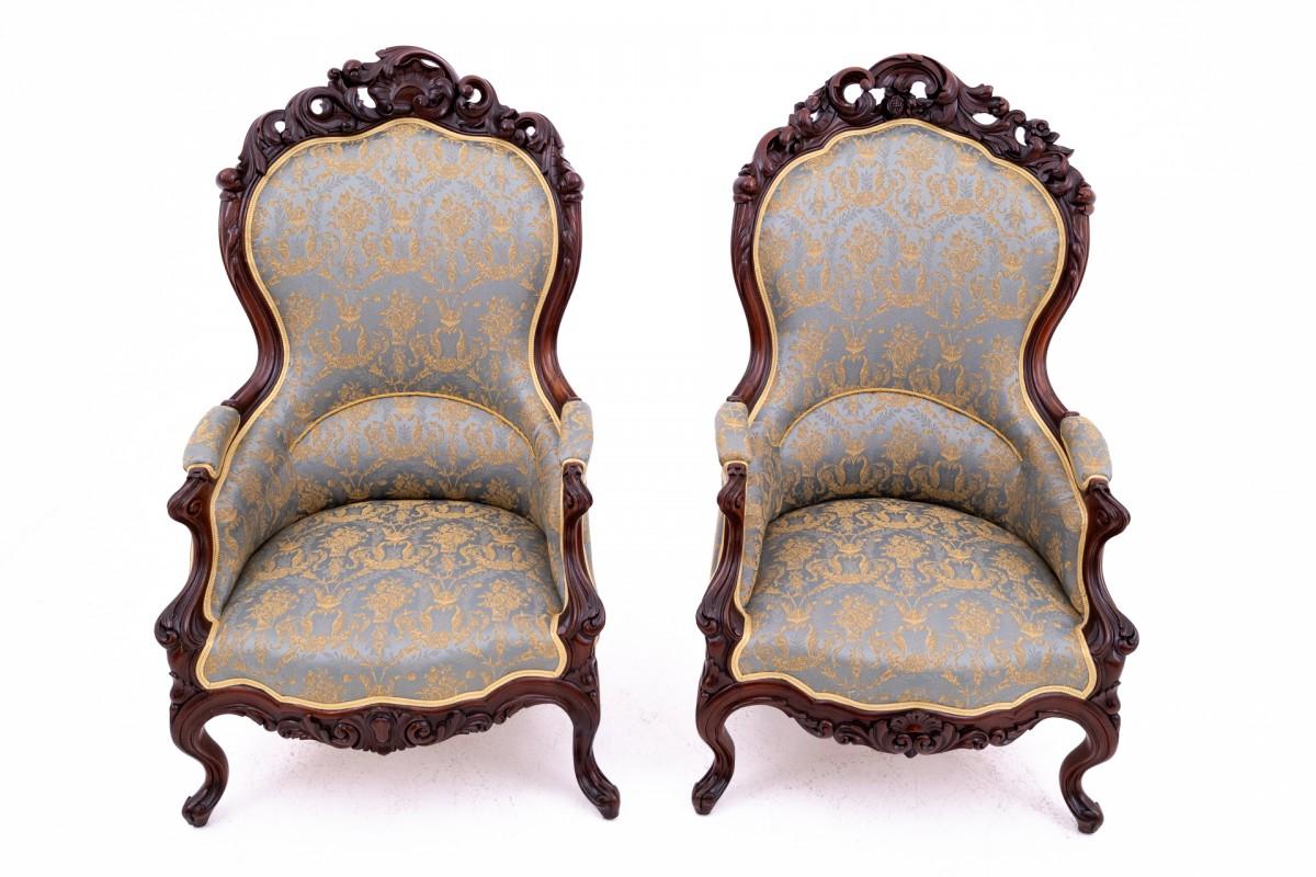 Français Ensemble de fauteuils Berger, France, vers 180. Après la rénovation. en vente