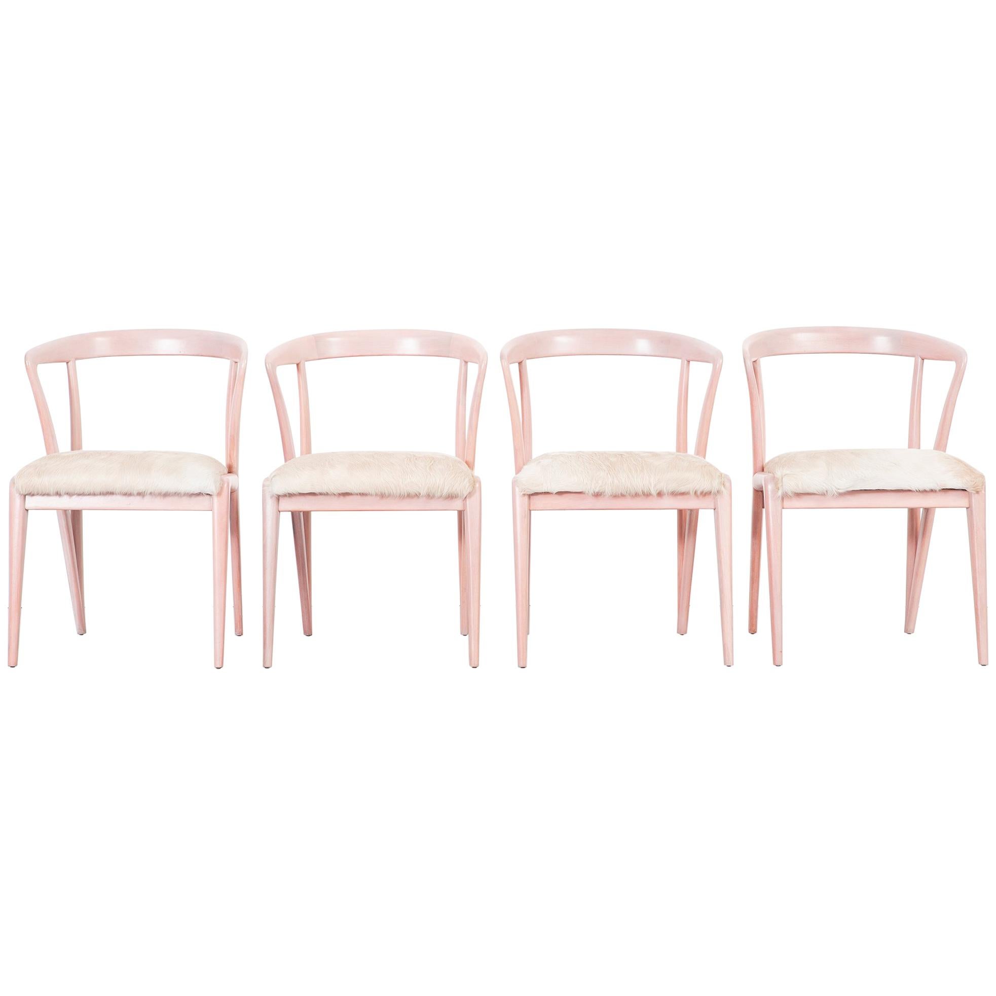 Set of Bertha Schaefer Dining Chairs For Sale