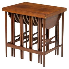 Set of Bertha Schaefor for M. Singer & Sons Nest of Occasional Tables