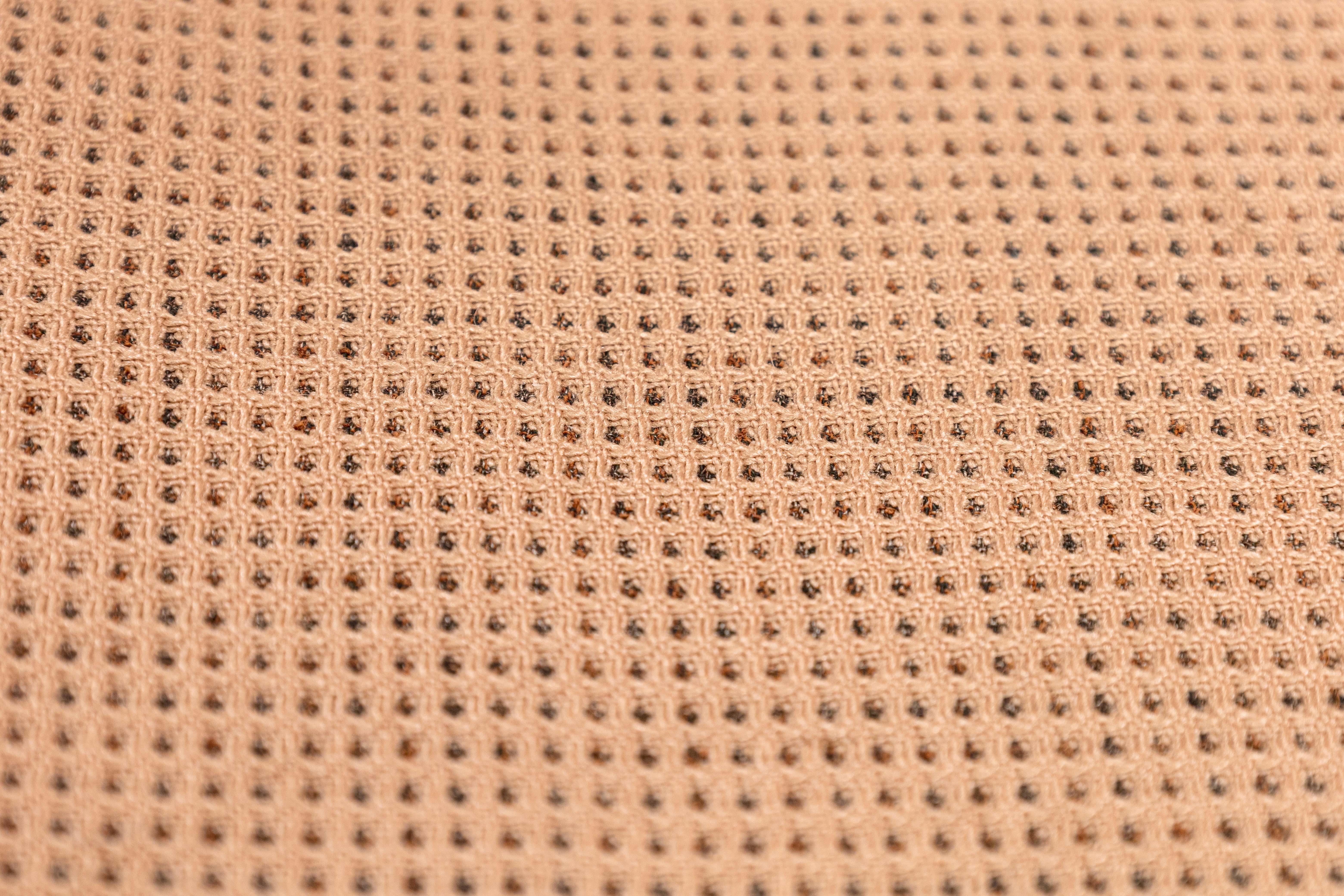 Set of Bertoia for Knoll Vintage Dining Chairs w Beige Alexander Girard Fabric 4