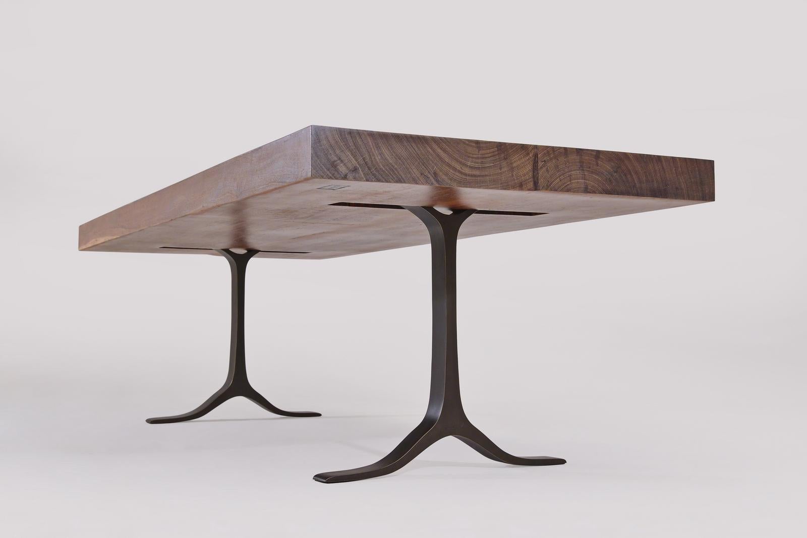 Thai Set of Bespoke Two Joint Slabs Antique Reclaimed Hardwood, Dining Table & Bench For Sale