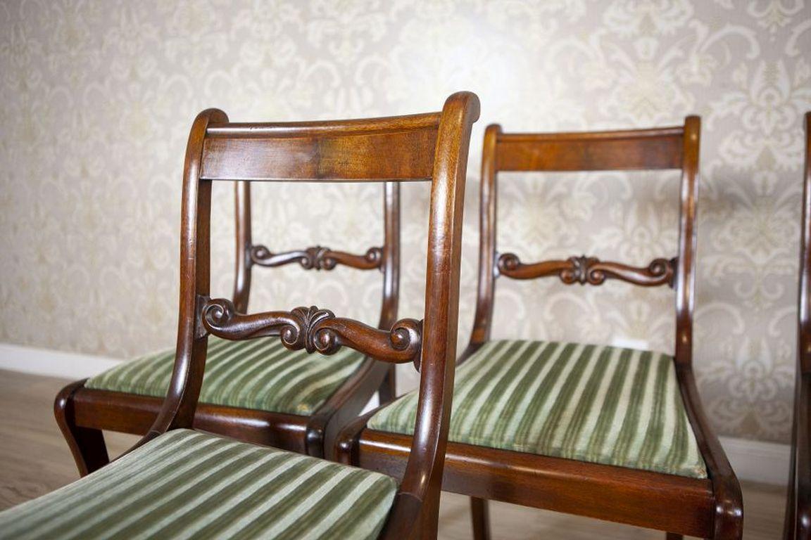 Set di sedie e poltrone in mogano in stile Biedermeier dell'inizio del XX secolo in vendita 5