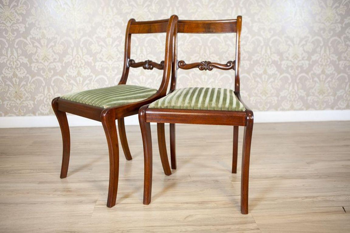 Set di sedie e poltrone in mogano in stile Biedermeier dell'inizio del XX secolo In condizioni buone in vendita a Opole, PL