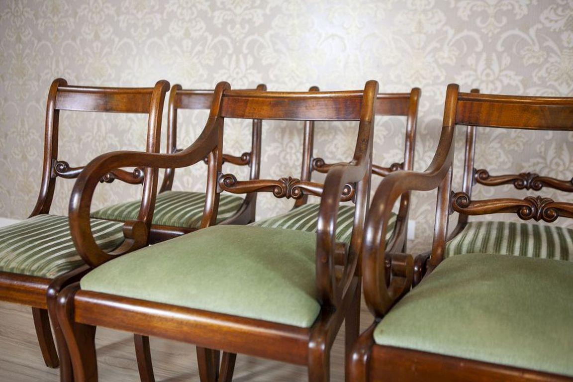 Set di sedie e poltrone in mogano in stile Biedermeier dell'inizio del XX secolo in vendita 4