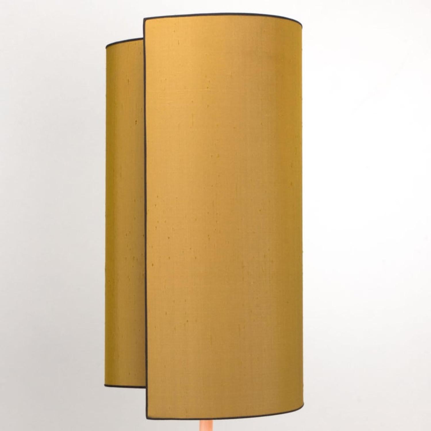 Set of Bitossi Table Lamps, with Custom Made Silk Shades by Rene Houben For Sale 3