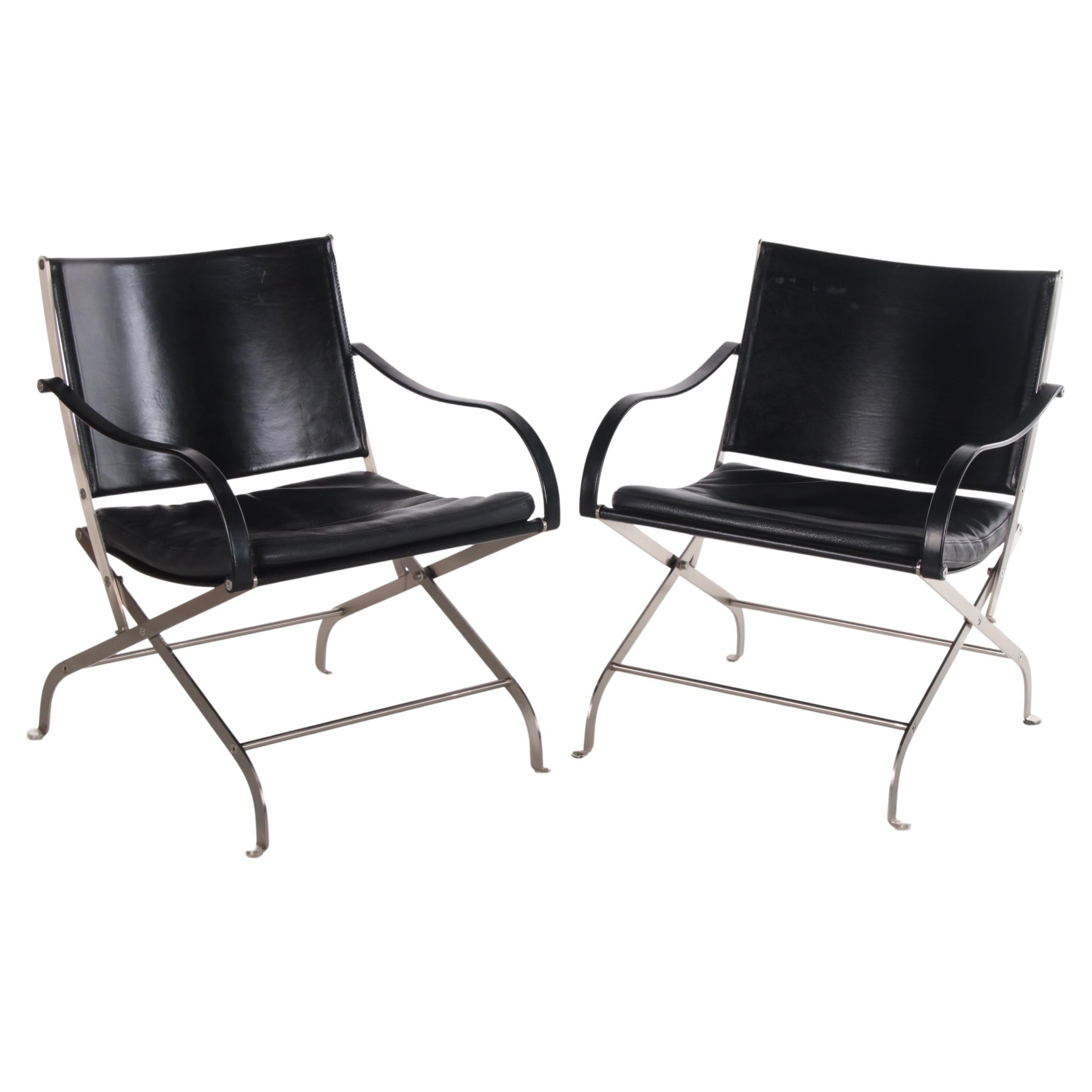 Set of Black Carlotta Chairs by Antonio Citterio, 1990s