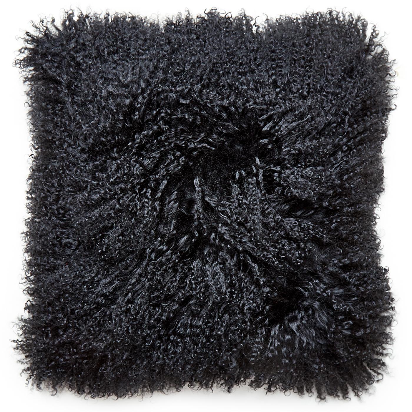 Trippy texture. Made from luxe Mongolian sheep fur, this pair of two pillows will add soft-focus glamour to your sofa or bedscape. Chic up your chalet, perk up your penthouse, or stylize your studio.

Specs:
100% Mongolian lamb hair face
100%