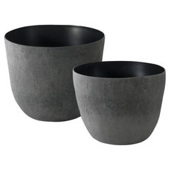 Set of Black Vaso Vase by Imperfettolab