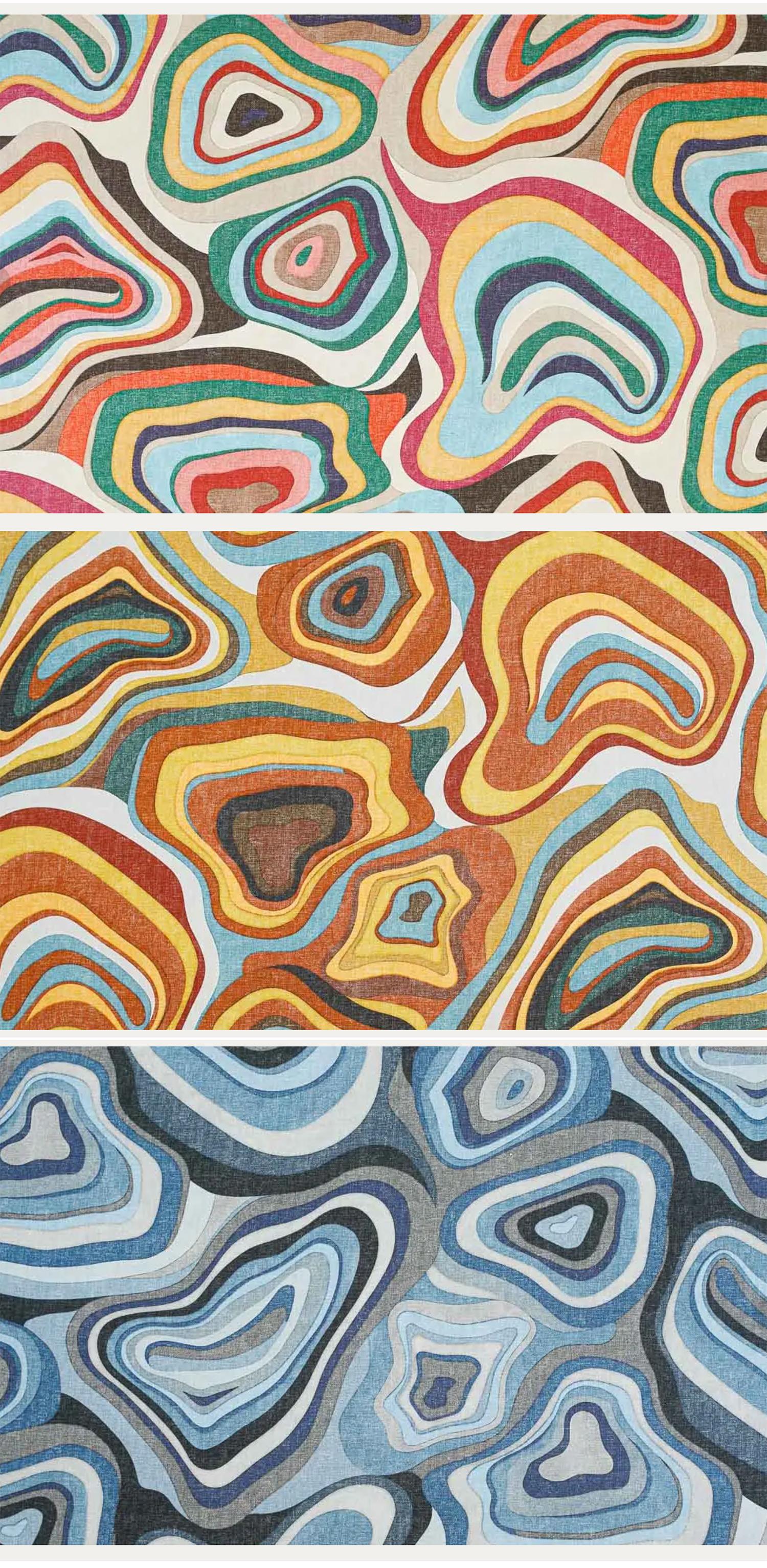 Set di poltrona e sgabello GFM64 di metà secolo in lino blu, E Homa, Europa, anni '60 in vendita 11