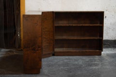 Set of Bookcases and Corner Cabinet in Swedish Dark Flame Birch