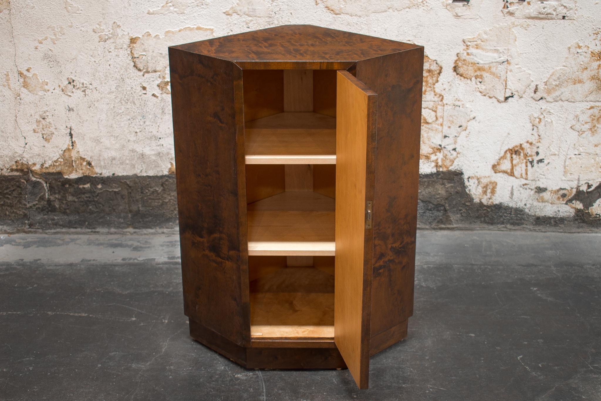 Set of Bookcases and Corner Cabinet in Swedish Dark Flame Birch 2