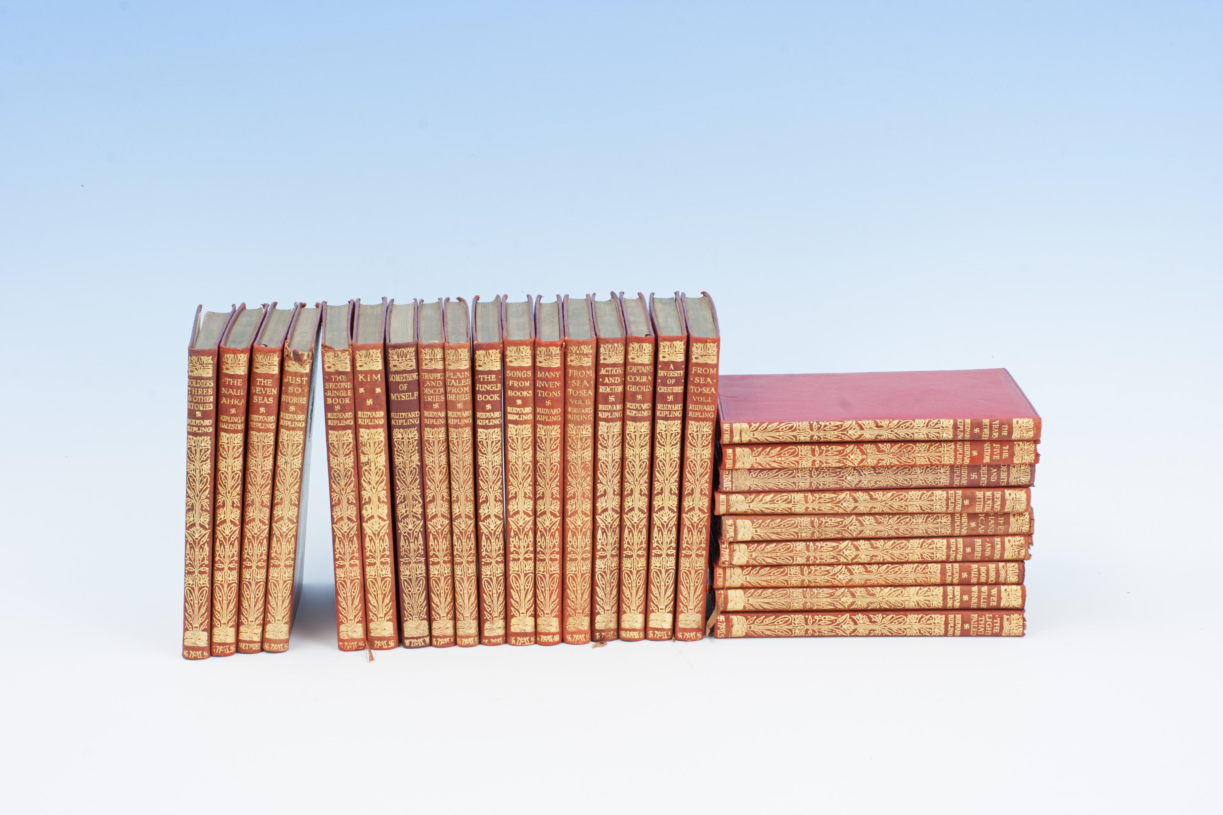Sporting Art Set Of Books, Rudyard Kipling For Sale