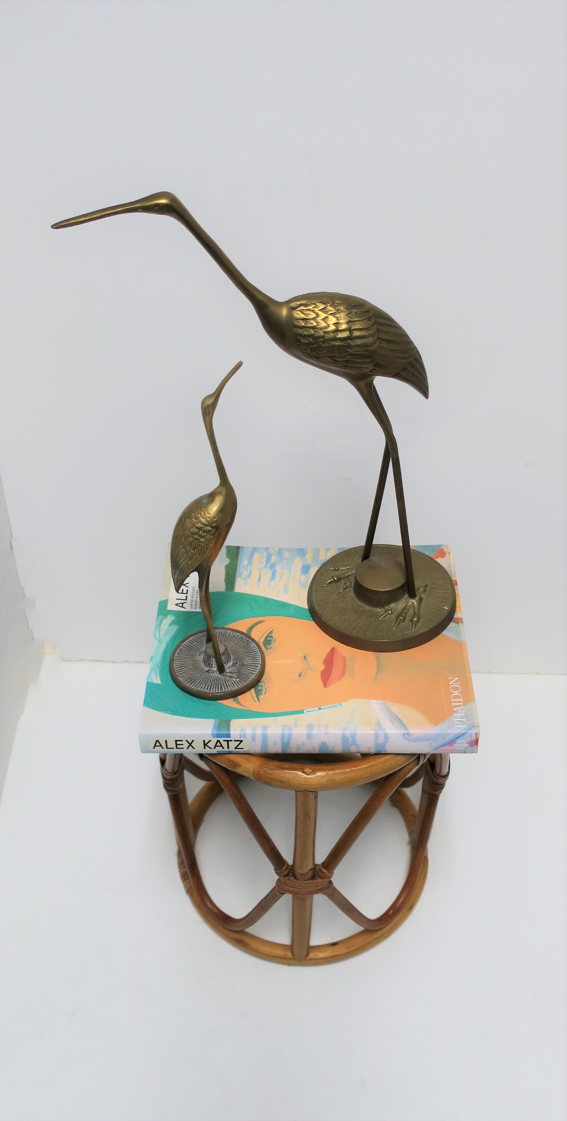 Set of Brass Crane Birds 1