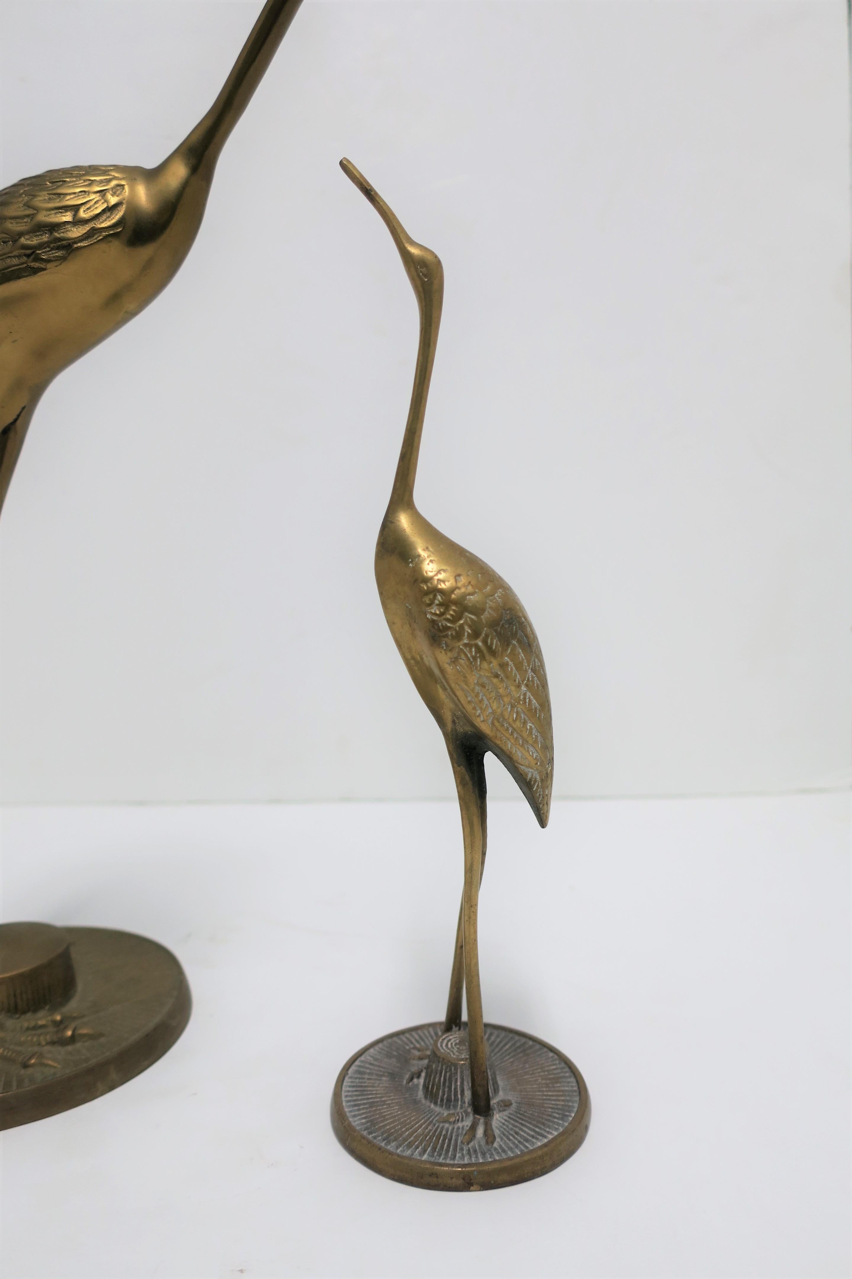 Set of Brass Crane Birds 2