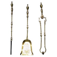 Set of Brass Firetools