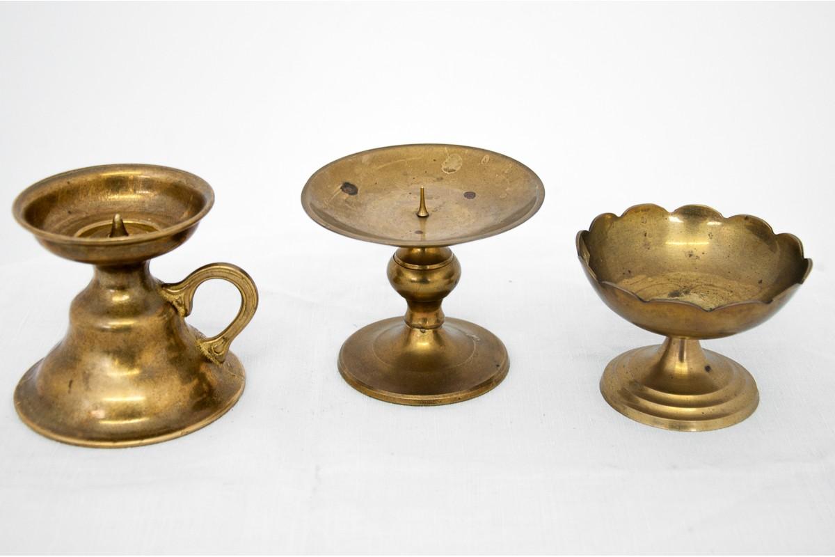 Set of old brass utensils.

Good condition.
