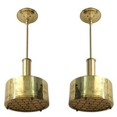 Set of Brass Light Fixtures, Sold Individually