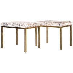 Set of Brass Mastercraft Benches