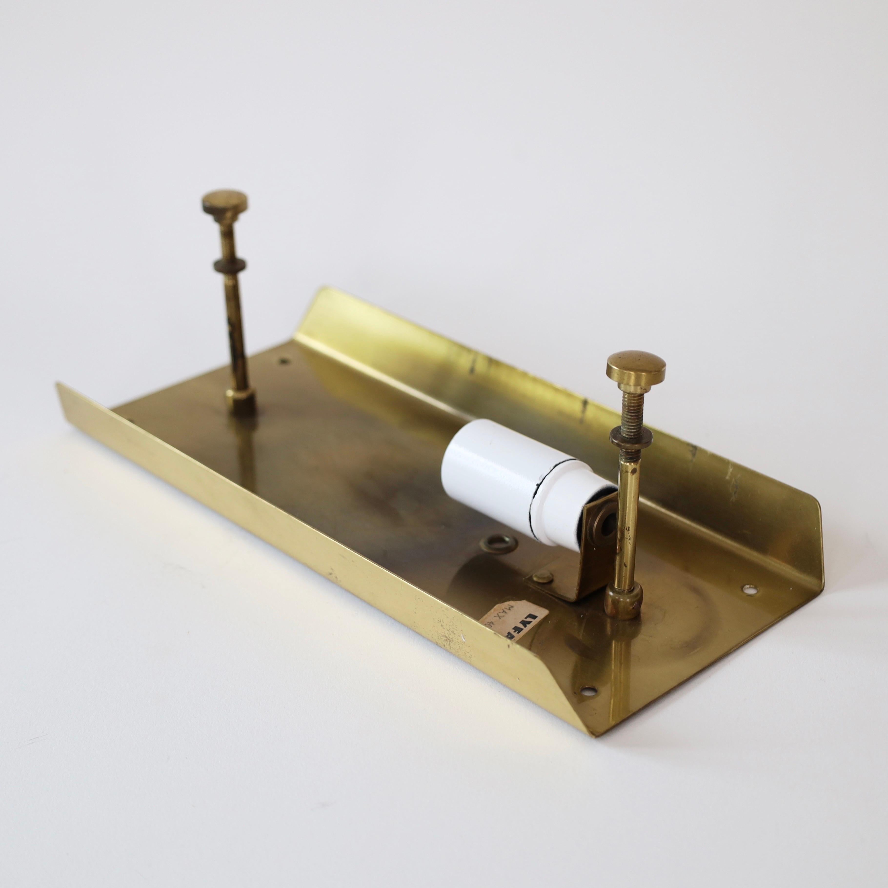 Set di lampade in ottone di Carl Fagerlund per Lyfa, anni '60, Danimarca in vendita 4