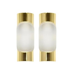 Set of Brass Sconces by Doria Leuchten, Germany, 1960s