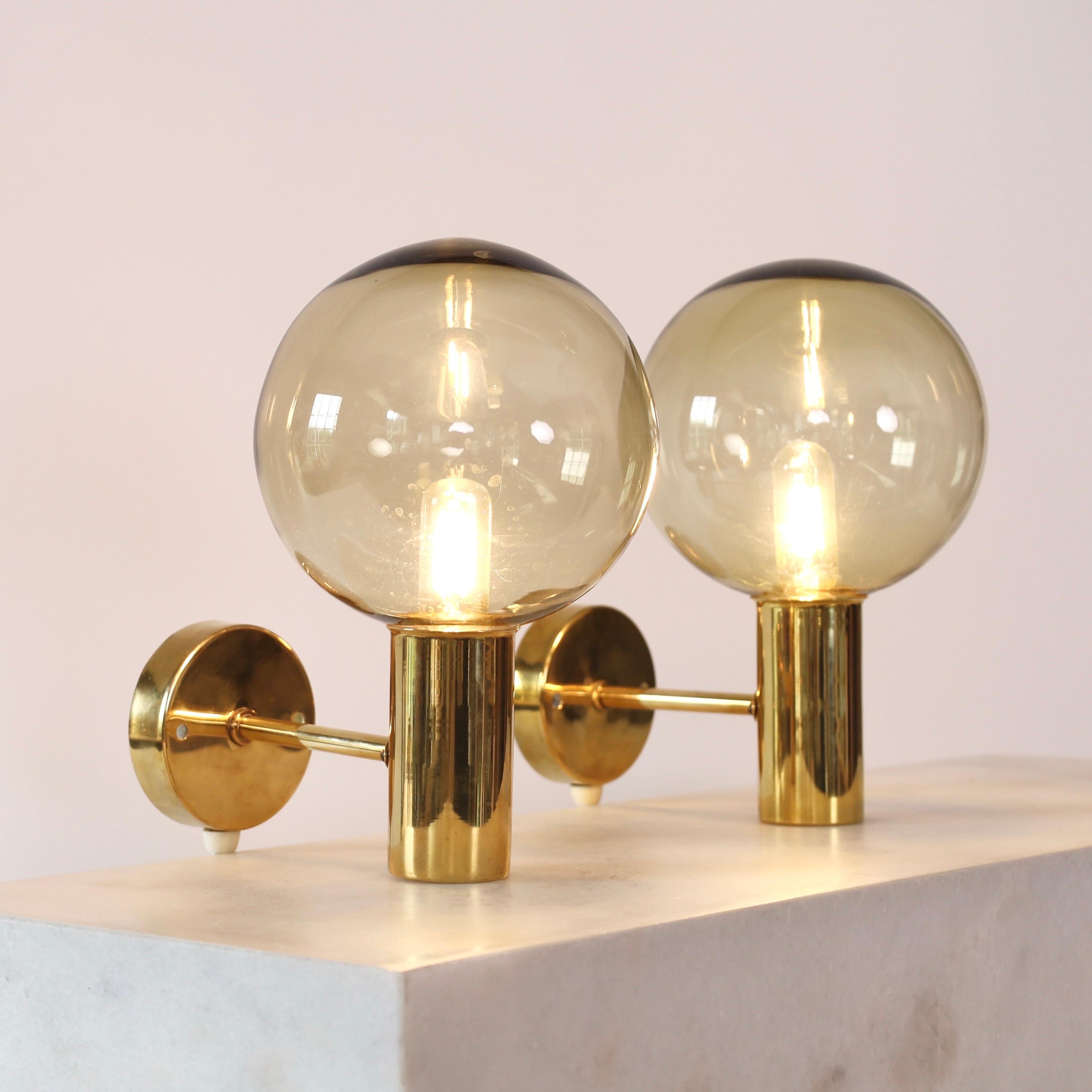 Set of Brass Sconces by Hans-Agne Jakobsson, 1960s, Sweden For Sale 5