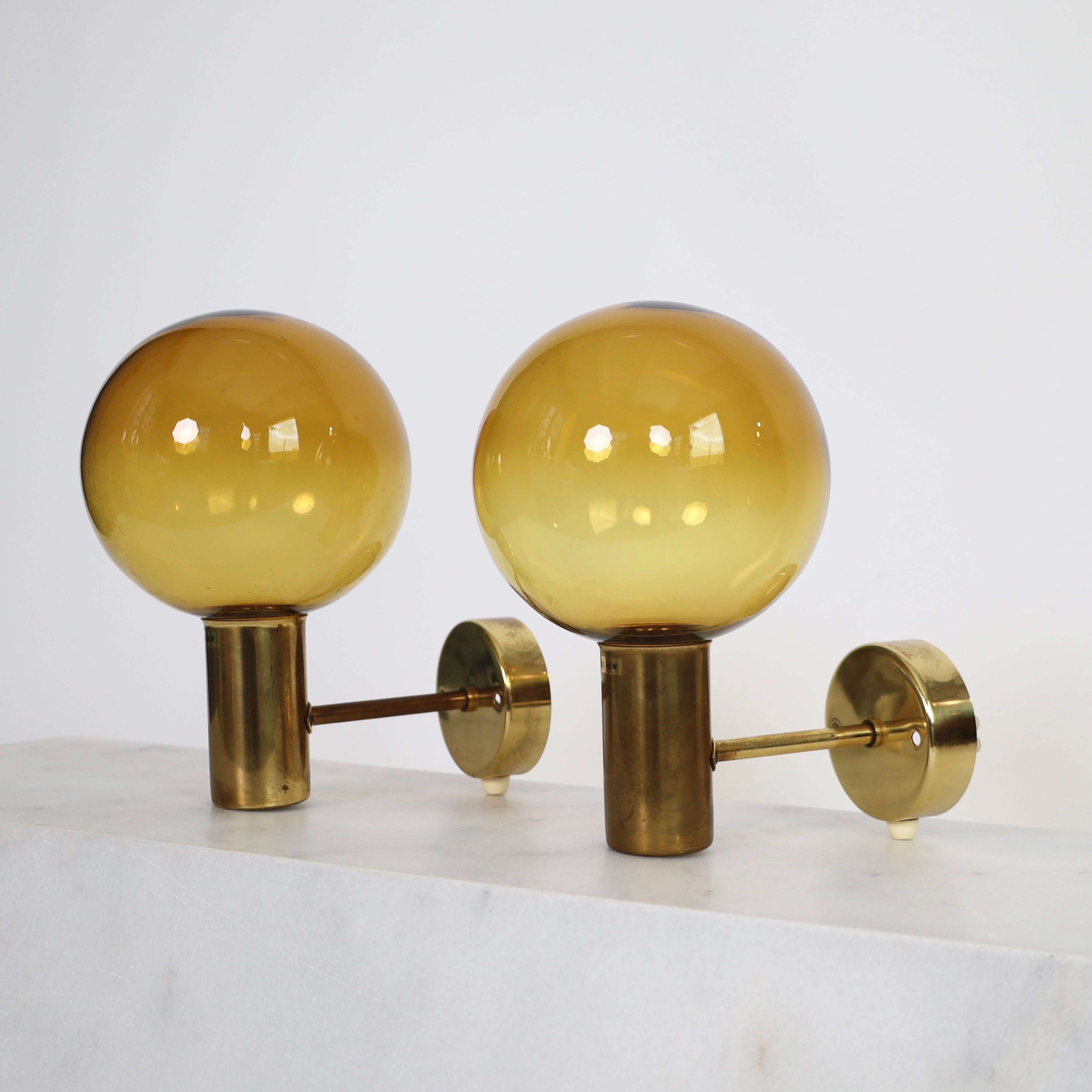 Ensemble d'appliques en laiton de Hans-Agne Jakobsson, années 1960, Suède en vente 6